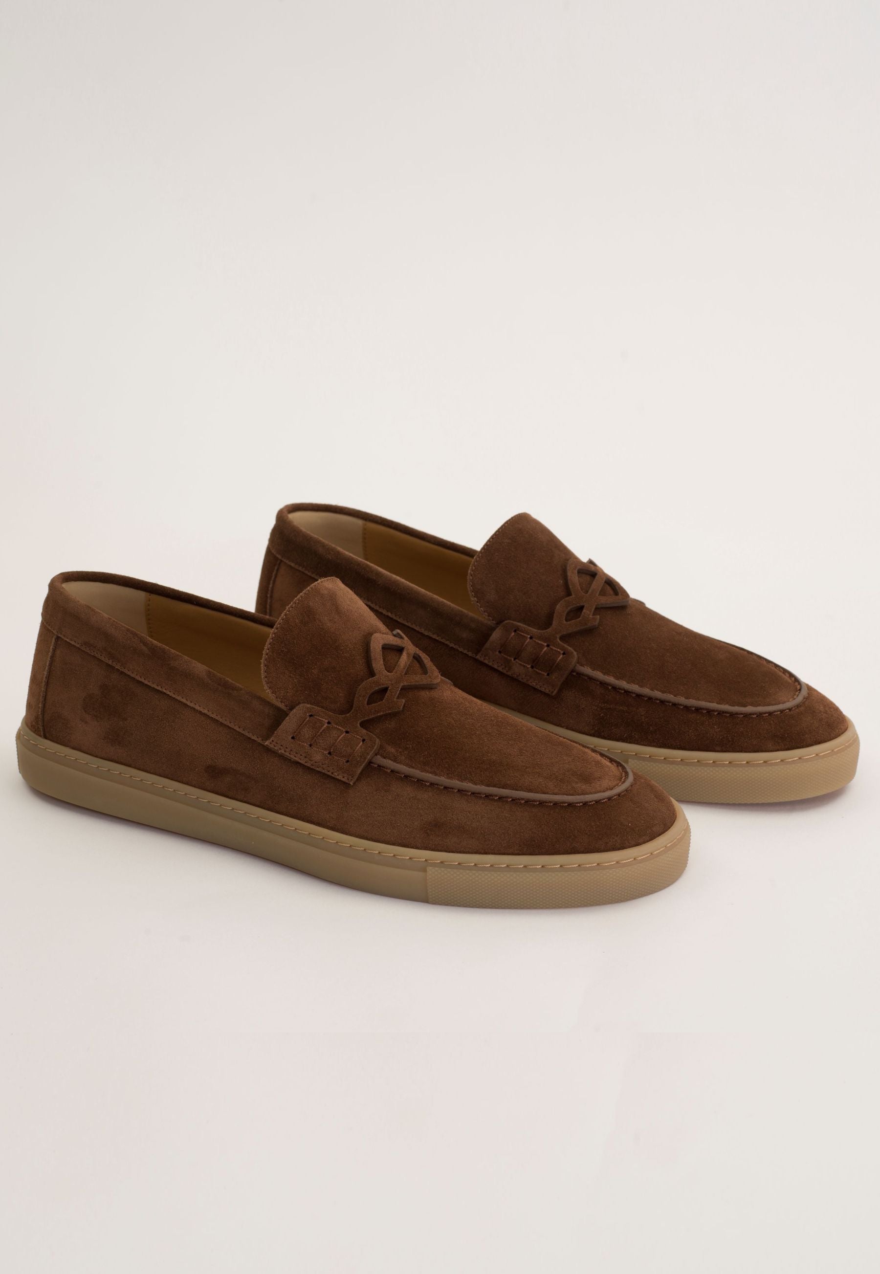 "BRIGATTINO" Mocassino donna in camoscio cacao