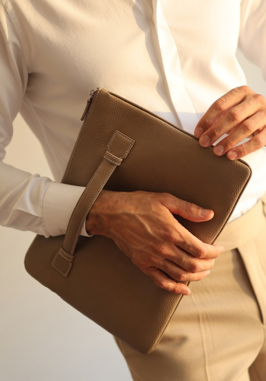 Pouches taupe