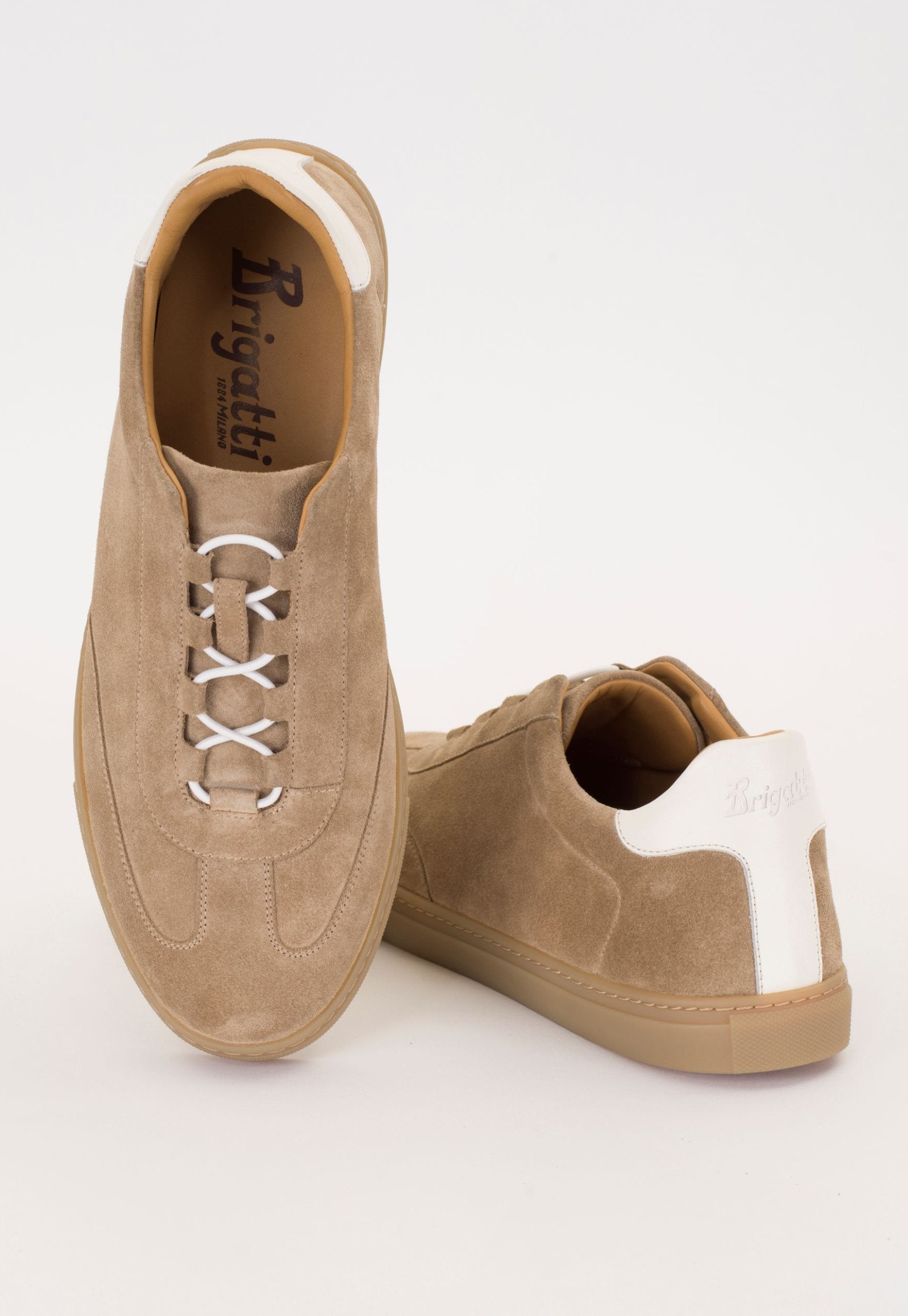 "TENNIS 1884" Sneaker donna in camoscio sabbia