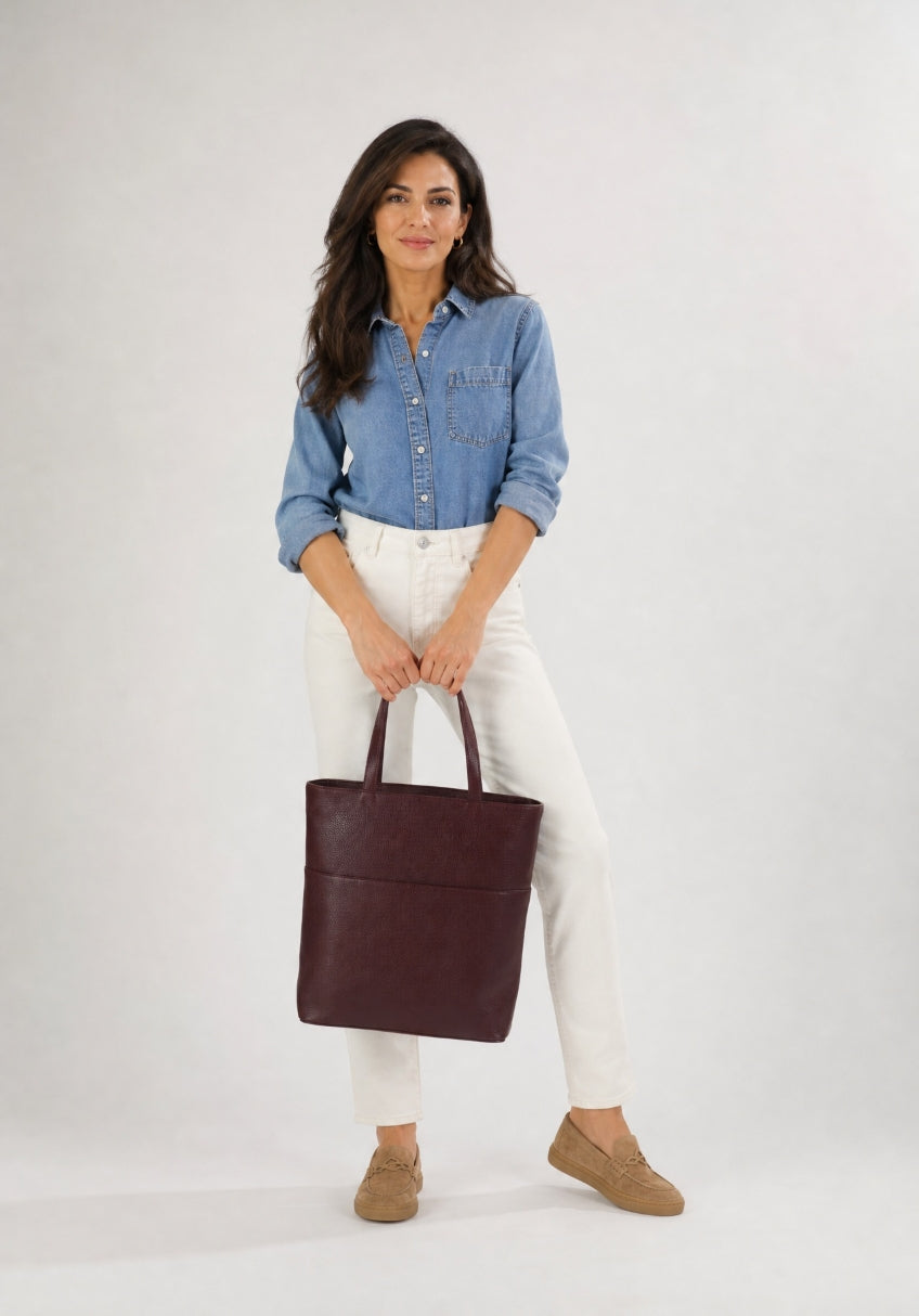 Tote bordeaux