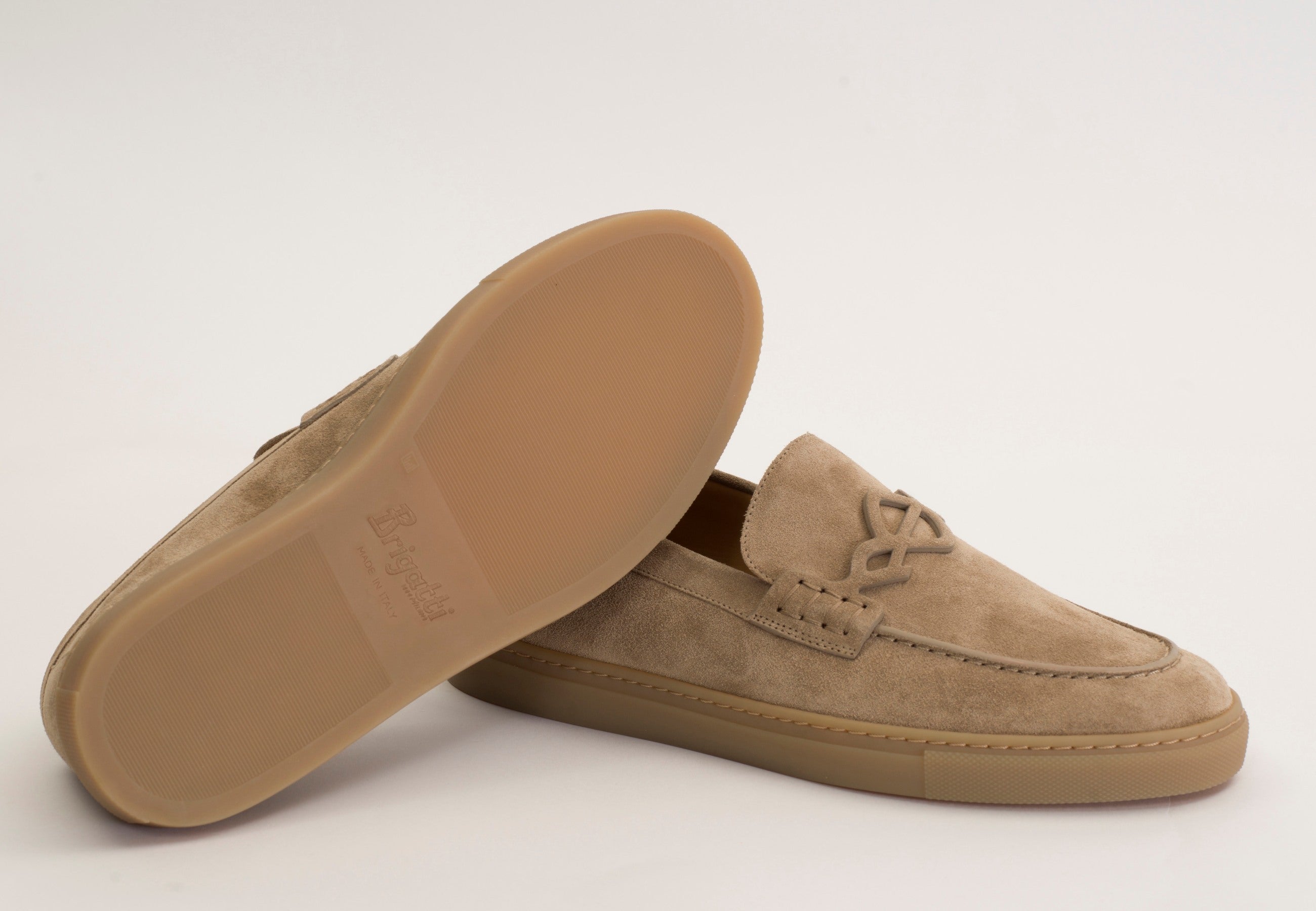 " BRIGATTINO" Mocassino donna in camoscio sabbia