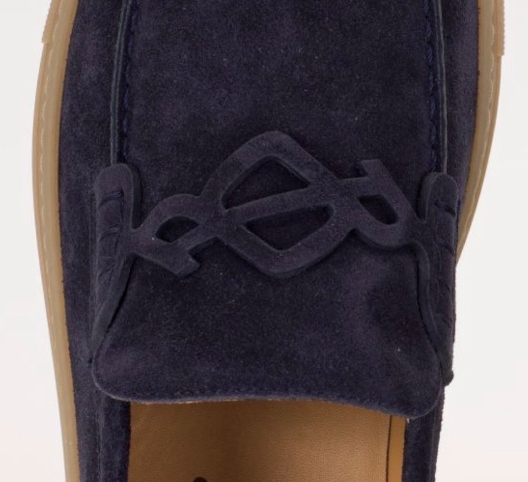 "BRIGATTINO" Mocassino donna in camoscio blu