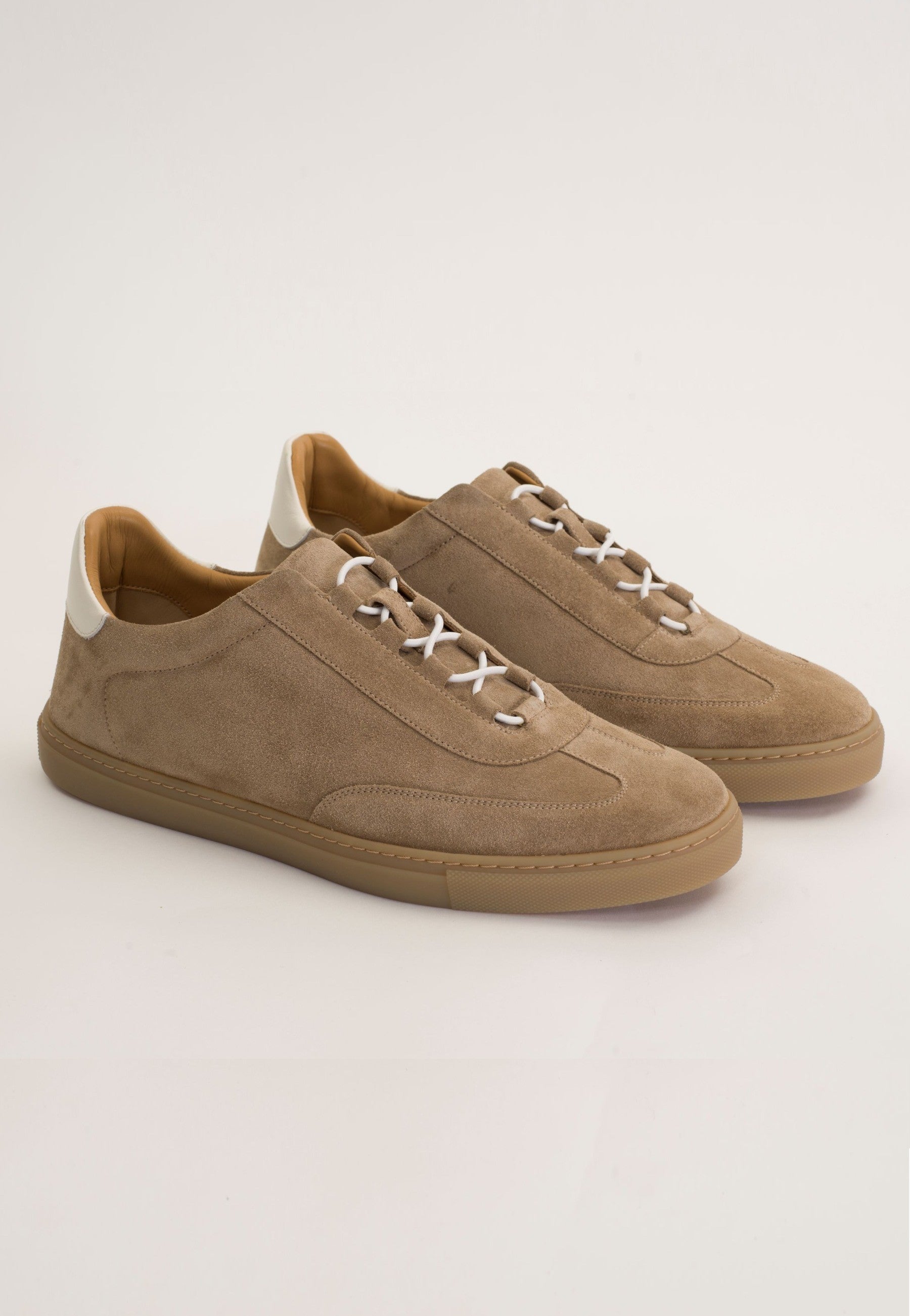 "TENNIS 1884" Sneaker donna in camoscio sabbia