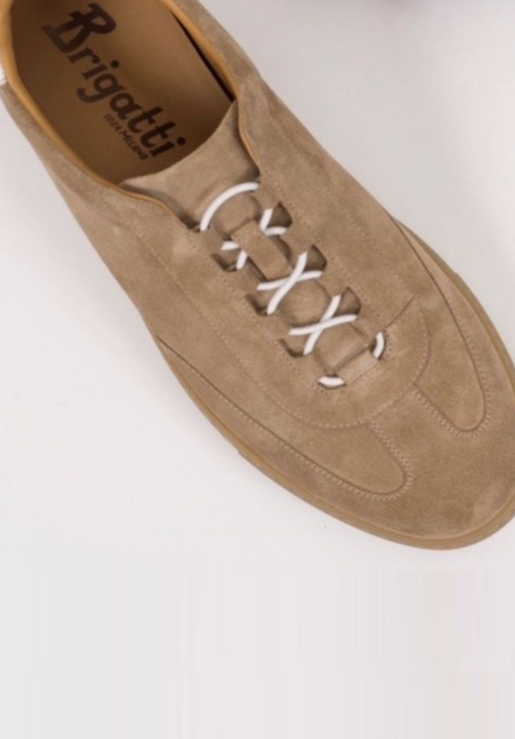 "TENNIS 1884" Sneaker donna in camoscio sabbia